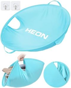 27" Pop Up Laundry Hamper, HEON Collapsible Laundry Basket for Dirty Clothes Dryer & Washer Removal, Foldable Laundry Basket Portable Clothing Hamper Carrier for Mom Dad Wife Husband Friends(Cyan)