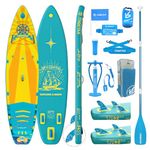 iTAOSTAR J05A 34" Extra Wide Paddle Board for Better Balance, Inflatable Paddle Boards for Adults/Youth of All Skill LevelsSturdy SUP Board w/Premium Gears