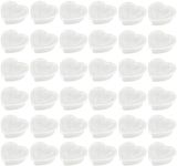 Goodma 36 Pieces 5 oz Heart Shaped Slime Storage Containers Transparent Plastic Box with Lids
