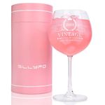 Sllyfo 21st Birthday Gifts for Her Him Wine Glass - Vintage 2003 Printed 22oz Stemmed Wine Glass - Funny 21 Birthday Gifts Idea.(VINTEGE 2003)