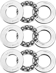 uxcell 51102 Thrust Ball Bearings 15mm x 28mm x 9mm Chrome Steel ABEC3 Single Row Roller 3pcs