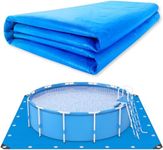 24 x 24 Ft Swimming Pool Ground Cloth Square Swimming Pool Liner Pad for Above Ground Swimming Pools Heavy Duty Pool Ground Mat Protector Pad Prevents Punctures Pool Tarp