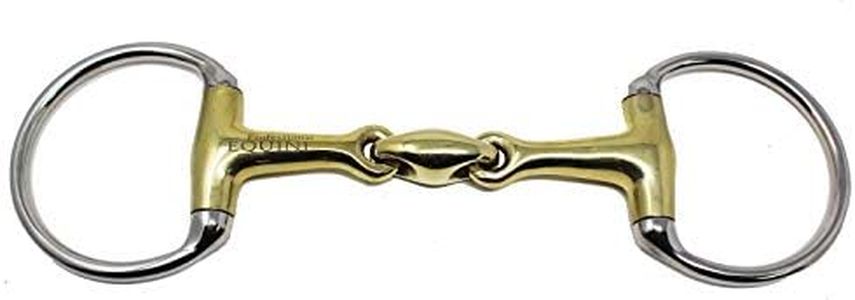 Horse SS Brass Horse Tack Western English Eggbutt Snaffle Bit Oval Link 4-1/2" 35190A