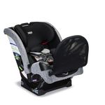 Britax One4Life Slim All-in-One Car Seat, 10 Years of Use, 44.5 cm SpaceSaver Design, Converts from Rear-Facing Infant Car Seat to Forward-Facing Booster Seat, ClickTight Installation, Raven Black