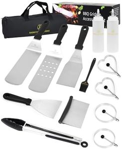 Blackstone Griddle Accessories Kit, 14 Pcs Stainless Steel Griddle Grill Tools Set Blackstone and Camp Chef, Professional Grill Spatula Set for Men Women Outdoor BBQ and Camping