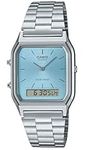 Casio Unisex's Analogue-Digital Quartz Watch with Stainless Steel Strap AQ-230A-2A1MQYES