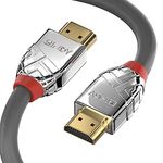 Lindy 10m Standard HDMI Cable, Cromo Line, Premium Design, Gold Plated, with Ethernet, 4K 30Hz HDMI 2.0 10.2G 3D 1080p 120Hz 144Hz HDR ARC CEC ATC Tested TV OLED Monitor Xbox PS4 PS5 Blu-ray Soundbar