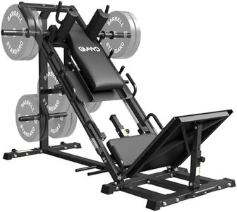GMWD Leg Press Hack Squat Machine Combo, Leg Press Machine with Linear Bearing, Lower Body with Weight Storage for Quads, Hamstring, Glutes, Home Gym Exercise Equipment