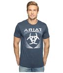 ARIAT Men's T-Shirt, Shade Tee-Navy Heather, Medium