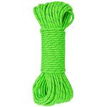 GM CLIMBING CE UIAA Certified 6mm (1/4in) Accessory Cord Rope Double Braid Pre Cut for Prusiks Hitches Knots Anchors Outdoor Applications Climbing Camping, Fluorescent Green, 20Ft Pre Cut