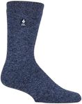 HEAT HOLDERS Men's Warm Winter Thermal Socks | Style: ORIGINAL | 1 Pair | Winter Warmth | TOG of 2.34 | Denim (Men's Size AUS-UK 12-14 US 13-15 Big Foot)