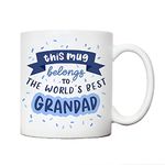 Worlds best grandad mug | gifting ideas for him | sentimental presents for grandfather grandpa mugs | gifts for men birthday Christmas from grandchildren