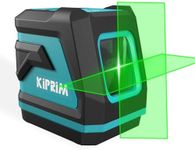 Kiprim Green Laser Level Upgraded LV8 with Enhanced Visibility,Adjustable Brightness,Manual/Self Leveling/Pulse Mode,Batteries and Carrying Pouch Included