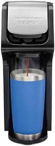 Hamilton Beach 49900 FlexBrew Single-Serve Coffee Maker Compatible with Pod Packs and Grounds, 8 ounces, Black-Fast Brewing