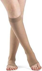 SIGVARIS Women's EVERSHEER 780 Open Toe Calf Compression Socks 15-20mmHg