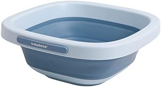 Babyhood Multi-Purpose Collapsible Wash Basin for Kids and Babies, Lightweight Portable Folding Basin for Washing Baby Bottles and Breast Pump Parts and Home Kitchen Outdoor Camping Use (2021blue)