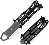 UEDGER Fish Lip Gripper Tool - Foldable Fishing Grabber Tools, Portable Lightweight Aluminium Alloy Fish Grips Pliers Hook Remover Accessories Gift for Men (Black-Navy)