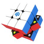 GAN 356 M, 3x3 Magnetic Speed Cube Stickerless Gans 356M Magic Cube for Kids Teens Beginners Holiday Birthday Gifts (Lite ver. 2020, no Extra GES)