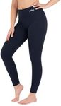 Nirlon Womens Leggings High Waisted Workout Leggings for Women Tummy Control (S, Navy Blue)