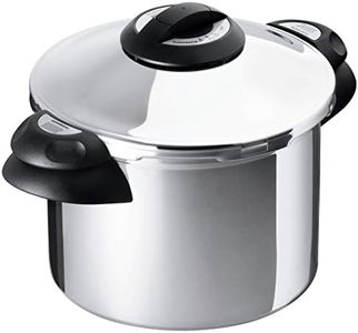 Kuhn Rikon Duromatic Top Stainless Steel Pressure Cooker with Side Grips, 8 Litre / 24 cm
