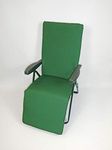 Lilo green sun lounger relaxer cushion pad cover adjustable recliner chair replacement cushion