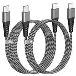 USB C to Lightning Cable 1M+2M[MFi Certified], Fast iPhone Charger Cable USB C iPhone Cable Fast Charging for Apple iPhone 14 Pro Max/13/12 Mini/11/X/8,Type C to Lightning Cable USB C iPhone Lead Wire