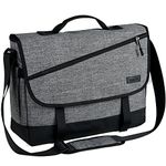 Messenger Bag for Men,VASCHY Fashion Water Resistant Laptop Satchel Crossbody Shoulder Side Bag Briefcase for Men and Women for Work,School,Business Gray