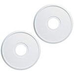 Ciata Ceiling Medallion for Ceiling Light, 15-3/4-Inch Textured Molded Plastic Ceiling Medallion in Textured White Finish for Light Fixtures and Ceiling Fans (2 Pack)