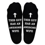 Moyel Husband Novelty Funny Socks for Men Gifts for Husband Christmas Valentines Day Wedding Anniversary Birthday Gifts for Him Husband Gifts from Wife