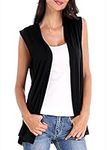 Women's Sleeveless Cardigan Open Fr