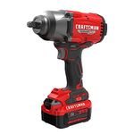 Craftsman V20 RP Impact Wrench, Cordless, Brushless, High Torque, 1/2", 4Ah Battery and Charger Included (CMCF940M1)