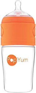 PopYum 9 oz Orange Anti-Colic Formula Making/Mixing/Dispenser Baby Bottle (with #2 nipples)