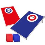 Original American Cornhole® Target | Tossing Game | Aluminium | Premium Quality | Official Dimensions | 2 Boards + 8 Bean Bags + 1 Storage Bag | Outdoor & Beach Sport | OriginalCup®