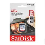 SanDisk SDSDUNC-032G-GN6IN Ultra SDHC Memory Card Up to 80 MB/s, Class 10, U1, 32 GB, Black/Grey