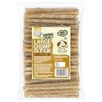 Good Boy - Large Rawhide Chomp Sticks - Dog Chews - Made From 100 Percent Natural Hide - Pack of 100 - Dog Treats Natural