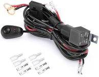 BEEYEO 9.8FT 16AWG Wiring Harness Kit-2 Leads LED Light Bar ON/Off Switch Power Relay Bult-in Blade Fuse 40A for Off Road Boat Light Pods, Replacement for DC 12V Heavy Duty Truck Pickups Wire Harness