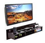 DeckUp Meritus L-Wall Engineered Wood TV Entertainment Unit (Dark Wenge, Matte Finish)