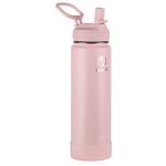 Takeya 885395512211 Actives Insulated Stainless Steel Bottle, Straw Lid Blush 24oz