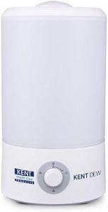KENT Dew Humidifier with Ultrasonic Mist 4L | Eliminates Dryness Caused by AC's & Room Heater | UV LED Light Kills Bacteria & Viruses | Keeps Room Cool in Summer | No Water Droplets | 25W | White