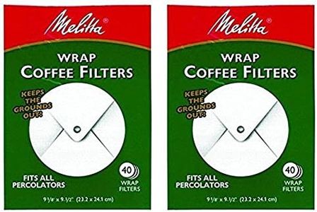 Melitta White Wrap Around Coffee Filter for Percolator (Pack of 2)