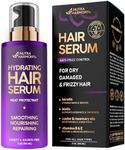 Hydrating Hair Serum - For Frizzy Dry & Damaged Hair - Hair Treatment w/ Keratin, Biotin, Castor & Rosemary Oils, Vitamins B & E - Anti-Frizz Control & Heat Protectant - Paraben & Sulfate Free, 5 Oz