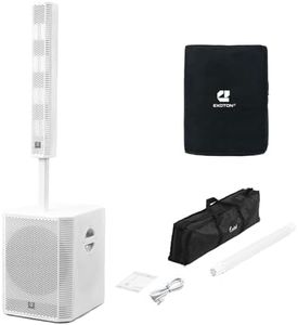 EXOTON S-1503W Portable Line Array Column PA/DJ System with 15" Powered Subwoofer, 2000W Professional System, 125dB (Pre-Order Includes Free subwoofer Cover,Expected Launch: mid-January)