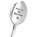 Gift Spoon for Friends Women You're My Bestea Spoon for Best Friends Birthday Valentines Mother's Day Friendship Gifts for Women Girls Coffee Lover Spoons