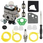 Carburetor for Honda 4 Cycle Engine GX31 GX22 FG100 16100-ZM5-803 GCA91 Carb with Carb Adjustment Tool Fuel Line Kit