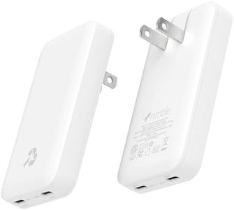 Nimble Wally Ultra Flat USB C Wall Charger, 65W Charging, Foldable Adapter