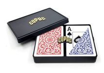 Copag Bridge Size Jumbo Index 1546 Playing Cards, Blue/Red Setup