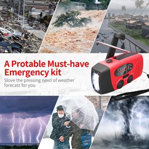 SOLARBABY Emergency Weather Radio – Portable Hand Crank AM/FM NOAA Alert