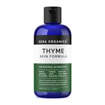 Thyme Oil Blend - For Eczema, Psoriasis, Dermatitis, Rosacea & Cold Sores - Soothes Itching & Irritation Suitable for Sensitive Skin Made In The UK (100ml) All Natural By Sera Organics