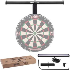 ONE80 Cible de Fléchettes Illumina - Éclairage LED pour Cible en Liège - Système Électronique avec Petite Marque (Base)