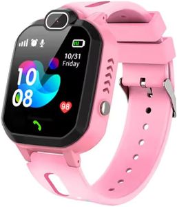 ONE4TECH GPS Watch for Kid | Calling Smartwatch | Smart Watch for Kids| Voice Calling |Touch Screen, SOS, Camera| Kids Smart Watch for Boys & Girls | Long Battery Life | Water Resistance (Pink)